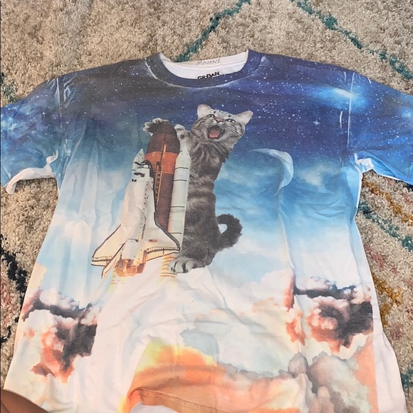Funny cat t shirt - Picture 1 of 2
